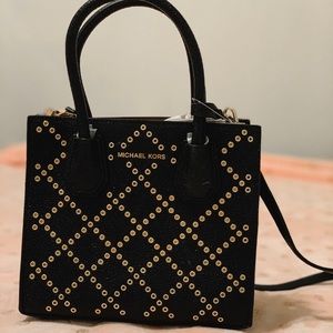 Black Mercer Michael Kors messenger